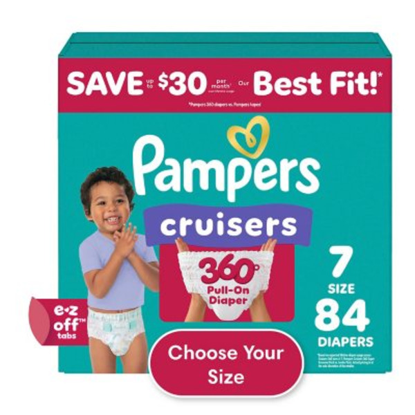 Pampers Cruisers 360 Diapers Size 7 Same-Day Delivery | Sam's Club