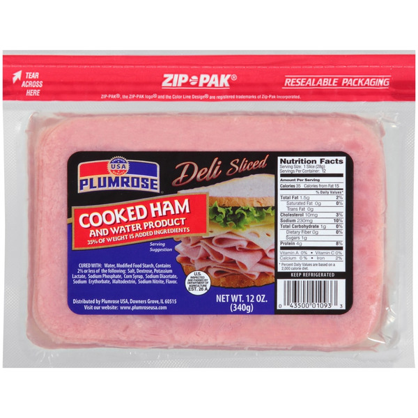 Food4Less Plumrose Cooked Ham & Water Sliced Cooked Ham Same-Day ...
