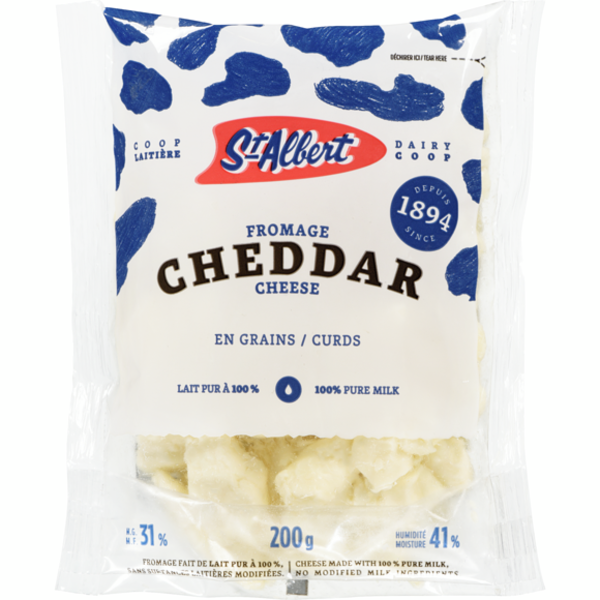 Zehrs Markets StAlbert Dairy Coop Cheddar Cheese Curds White Cold 31 M.F. SameDay Delivery