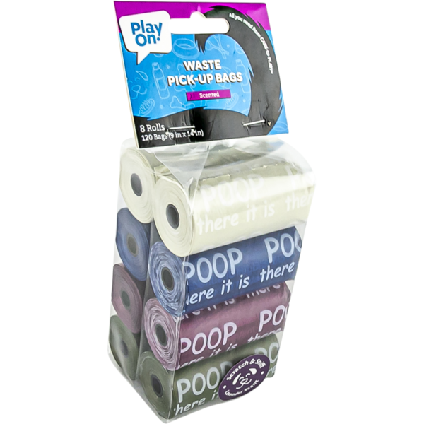 Play On Scented Waste Bags, 9 x 14 in - Assorted Colors