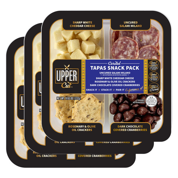 Upper Cut Curated Tapas Snack Pack, 4.65 oz, 3-count