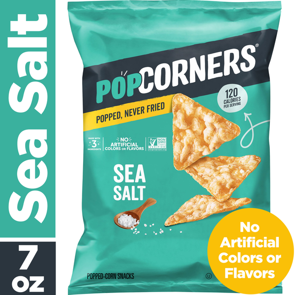 PopCorners Popped-Corn Snack, Sea Salt Flavored