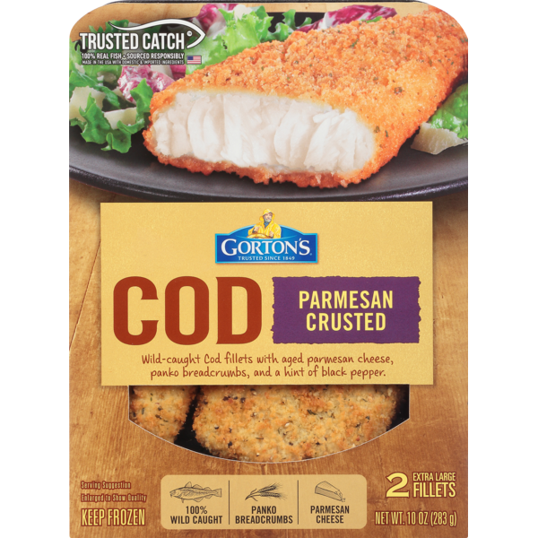 Gorton's Parmesan Crusted Cod Fillets (10 oz) from Kroger Instacart