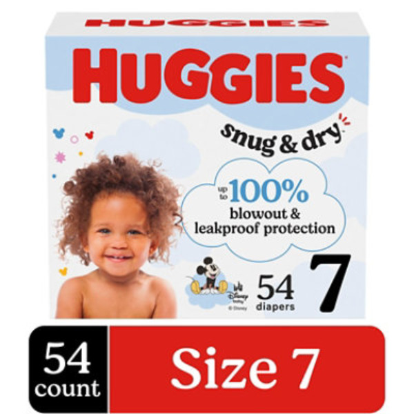 Huggies Snug & Dry Disney Baby Size 7 Diapers (Over 41 lb)