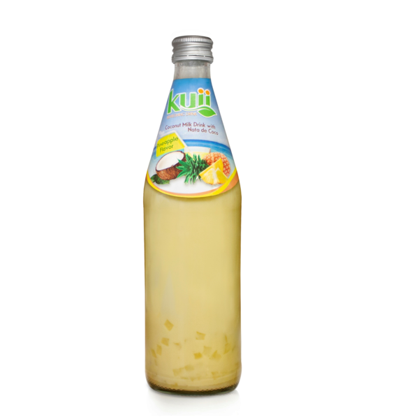 Kuii Coconut Milk Drink with Nata de Coco, Pineapple Flavor