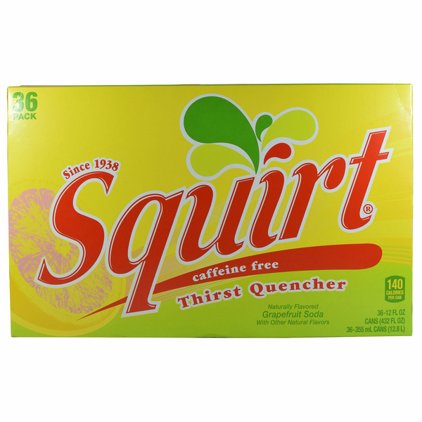 Squirt Thirst Quencher, 12 fl oz, 36 count