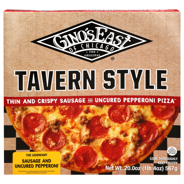 Gino's East Tavern Style The Legendary Sausage and Uncured