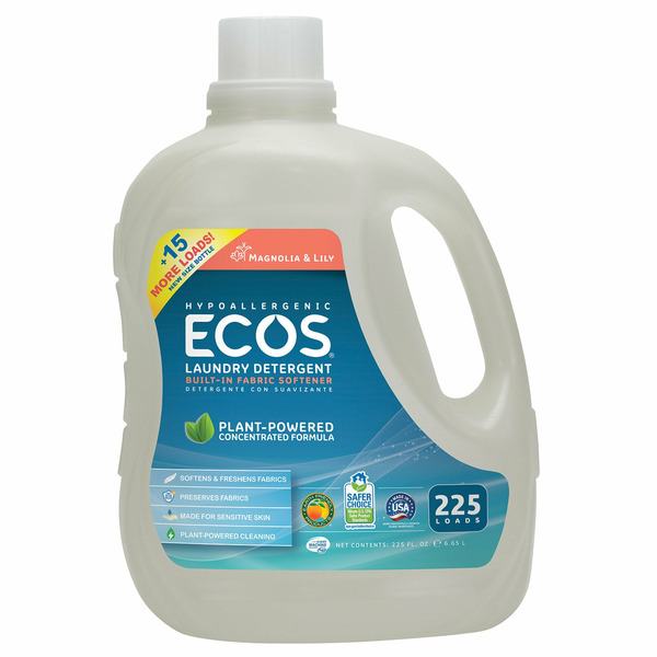 Ecos Liquid Laundry Detergent, 225 loads, 225 oz