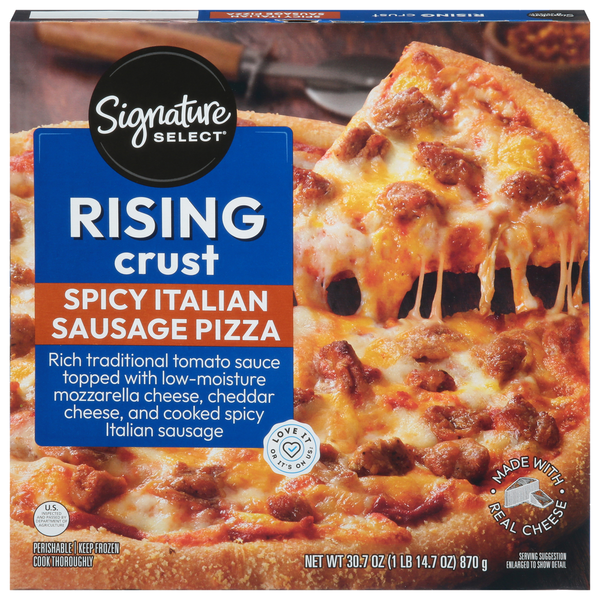 Signature SELECT Pizza, Spicy Italian Sausage, Rising Crust