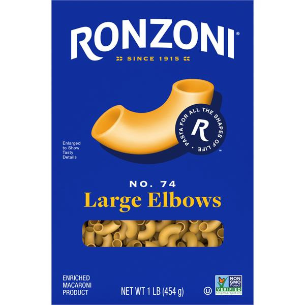 Publix Ronzoni Large Elbows, 16 oz, Non-GMO Macaroni Pasta Same-Day ...