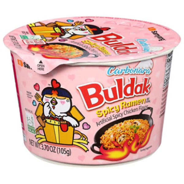 Samyang Foods Co., Ltd Carbonara Buldak Spicy Chicken Ramen Big Bowl