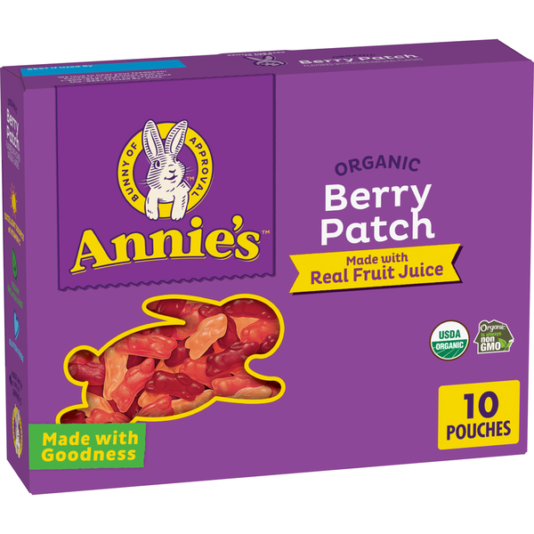 【Annie 】factoy-b revel Annie's Organic Berry Patch Bunny Fruit Flavored Snacks Same-Day