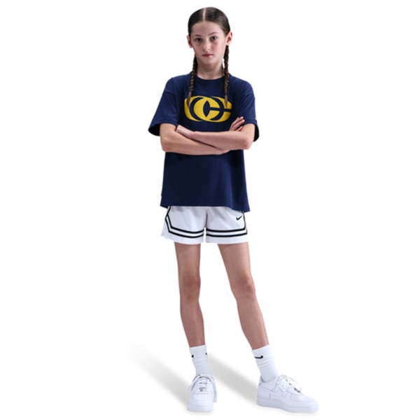 Nike Kids' Caitlin Clark Basketball Max90 T-Shirt, M - Midnight Navy & Amarillo