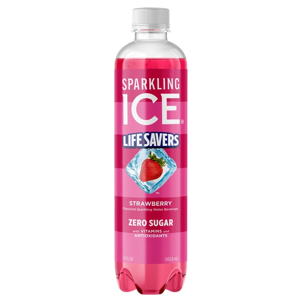 Sparkling Ice® Zero Sugar Strawberry Sparkling Water Beverage