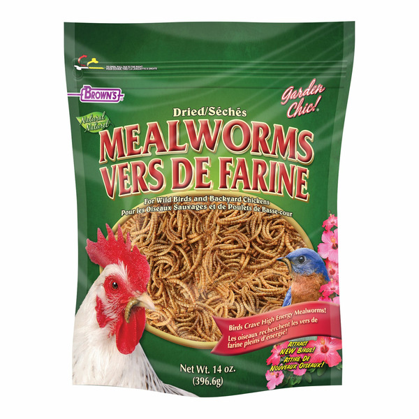 Brown's Wild Bird Mealworms Natural Dried