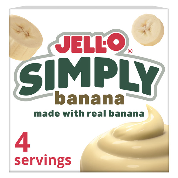 Jell-O Simply Banana Flavored Instant Pudding & Pie Filling Mix