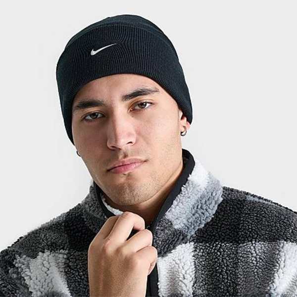 Nike Men's Peak Golf Beanie, One Size - Black & White
