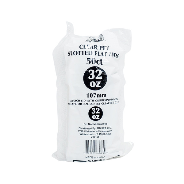 Sunset - Clear Slot Lids for 32 Oz Cup - 50 ct Delivery or Pickup