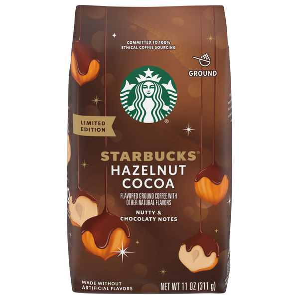 Starbucks Coffee, Hazelnut Cocoa, Ground Same-Day Delivery or
