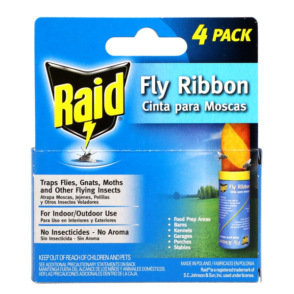 Raid Fly Red Raid Fly Ribbon, 4 Pack Same-Day Delivery | Dollar Tree