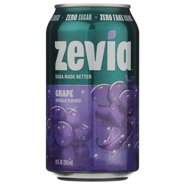 Zevia Zero Sugar Grape 12 Pack Same-Day Delivery or Pickup