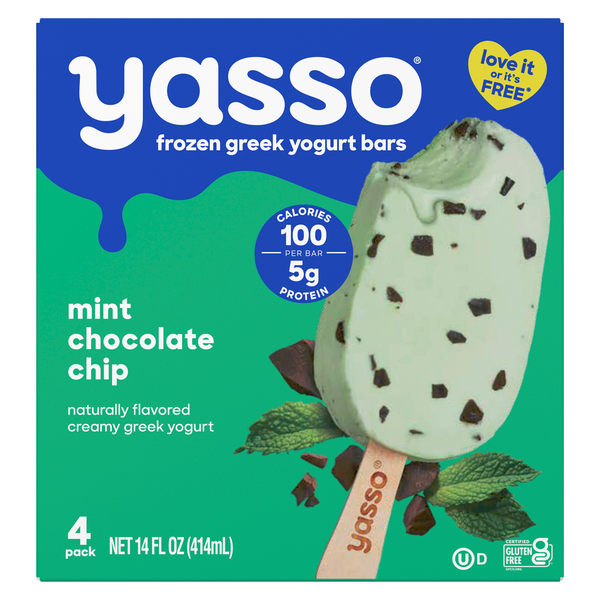 Yasso Mint Chocolate Chip Frozen Greek Yogurt Bars