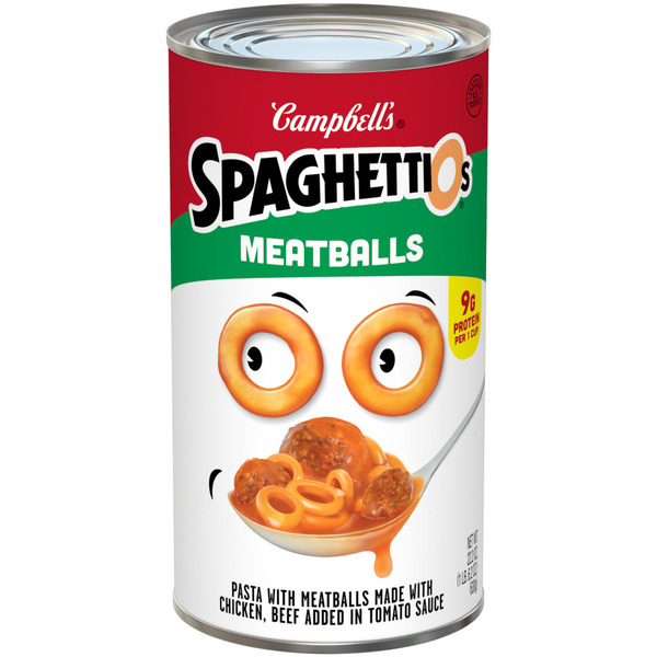 Campbell's SpaghettiOs Canned Pasta with Meatballs
