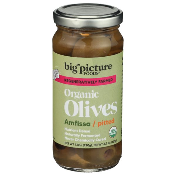 Big Picture Foods Organic Pitted Amfissa Olives