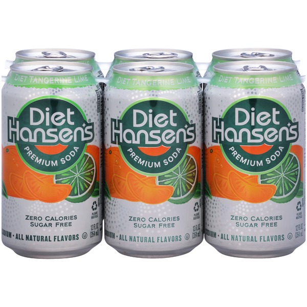 Hansen's Natural Premium Diet Tangerine Lime Soda from Gelson's Instacart