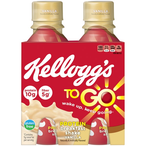 Kellogg's To Go Vanilla Protein Breakfast Shakes (10 fl oz) Instacart