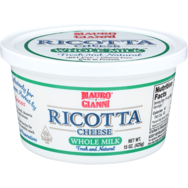 Mauro & Gianni Whole Milk Ricotta Cheese