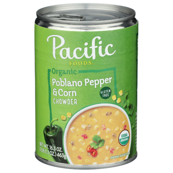 Pacific Foods Organic Poblano Pepper & Corn Chowder Soup