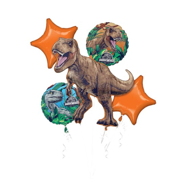 Anagram INFLATED Jurassic World 5-Piece Foil Balloon Bouquet
