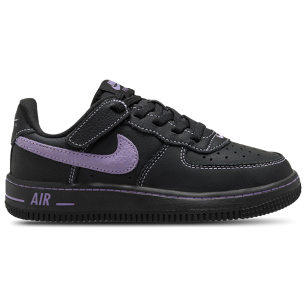 Nike Boys' Air Force 1 Preschool Shoes, Size 8 - Black/Purple
