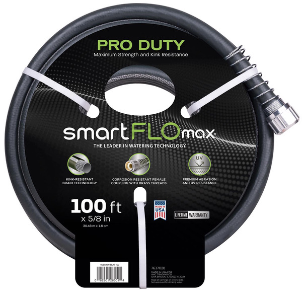 ACE 5/8" Diameter x 100' Long Kink Resistant SmartFlo Premium Grade Garden Hose