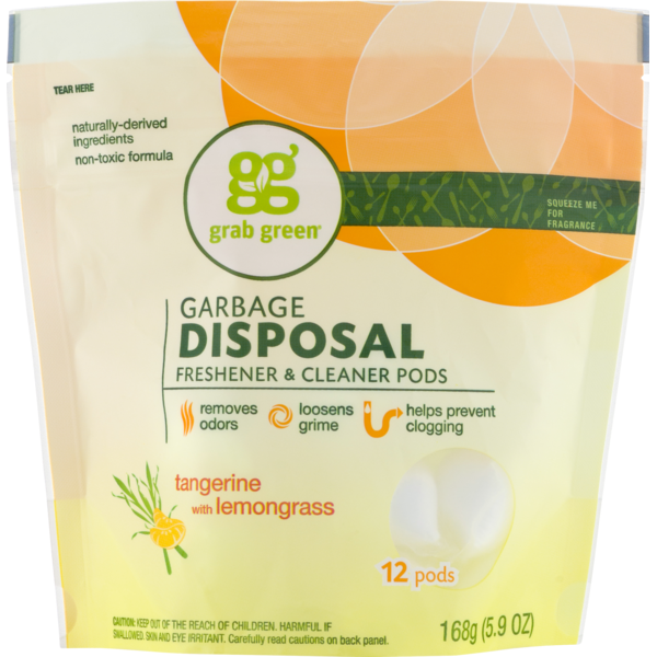 GG Grab Green Grab Green Garbage Disposal Fresehner & Cleaner Pods