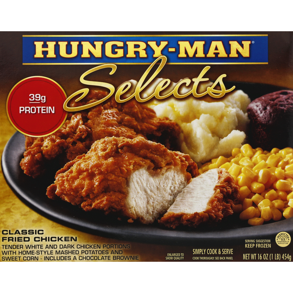 Hungry-Man Selects Classic Fried Chicken Frozen Dinner Same-Day ...