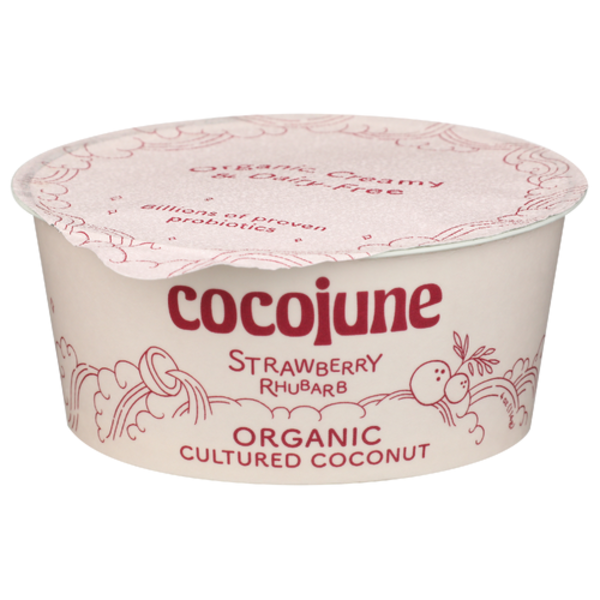 Cocojune Organic Strawberry Rhubarb Cultured Coconut Yogurt