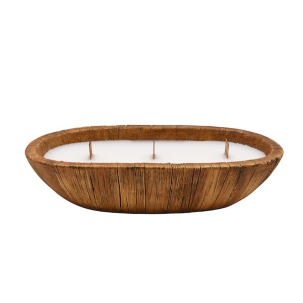 Ashland Spiced Orchard Scented Oval Dough Bowl Candle