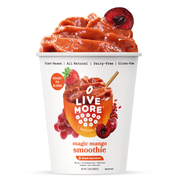 Livemore Superfoods Llc LiveMore Naturals, Magic Mango Smoothie Cup