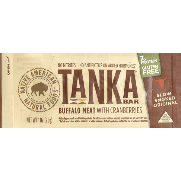 Tanka Buffalo Meat Bar, Slow Smoked Original