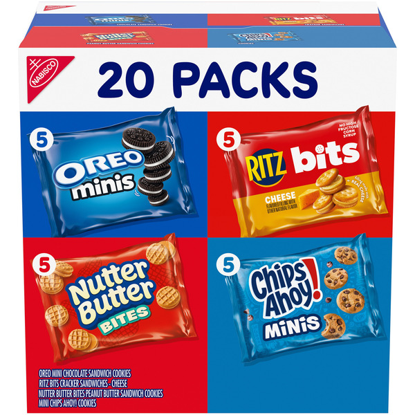 Oreo Variety Pack Classic Mix Cookies & Crackers, 5 Varieties