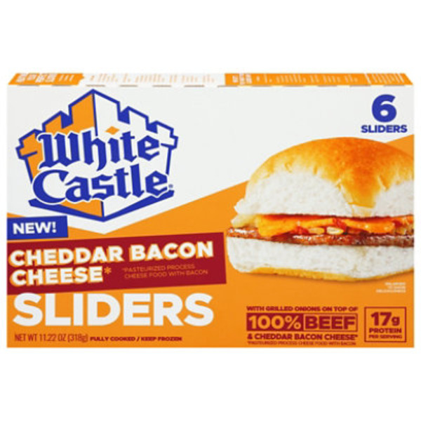 White Castle Cheddar Bacon Cheese Sliders