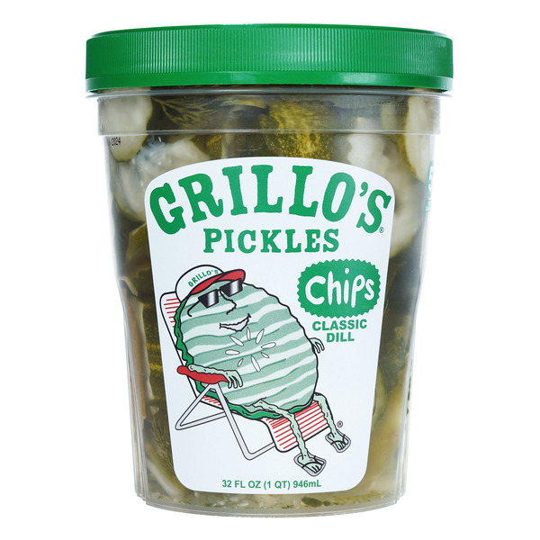 Grillo's Pickles Dill Chips, 32 fl oz