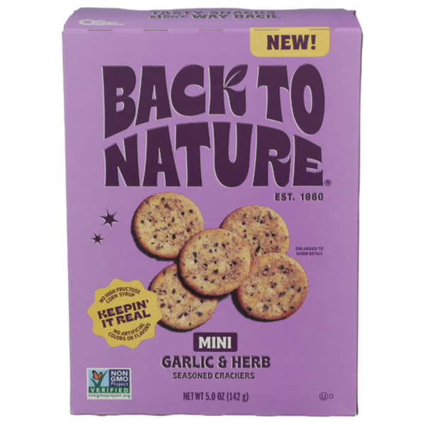 Back To Nature Mini Garlic & Herb Crackers