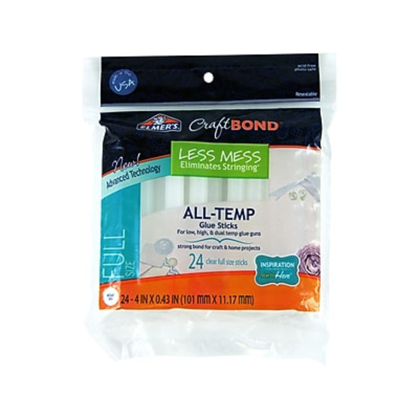 Elmer's Craftbond Less Mess All Temp Glue Gun Sticks