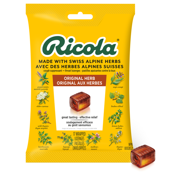 Ricola Original Herb Cough Drops, 17 Count Same-Day Delivery | Rexall