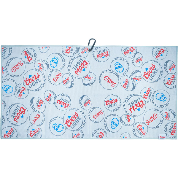 Swag Golf Coors Light Caps Towel - Gray