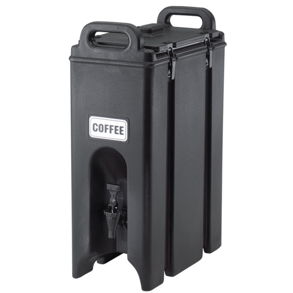 Cambro - Camtainer Beverage Carrier, 5 gallon, plastic, black, NSF