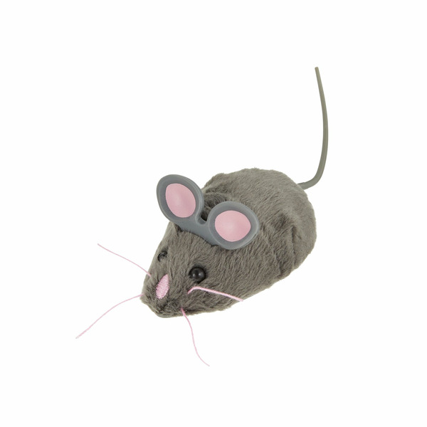 Whisker City Robotic Mouse Cat Toy - Gray